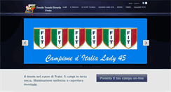 Desktop Screenshot of circolotennisetruria.it